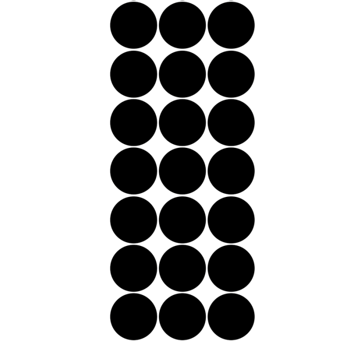 Papel pintado lunares Patrón de puntos negros - TenVinilo