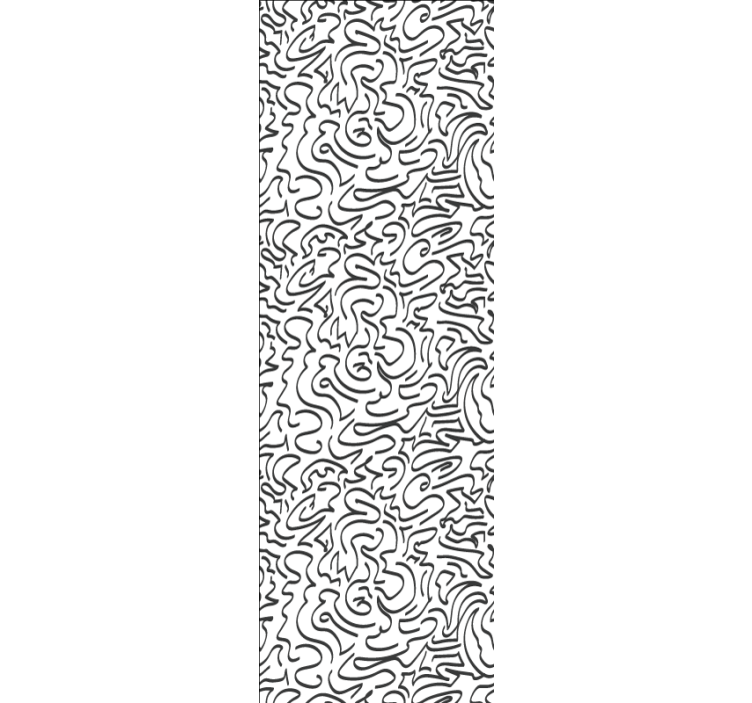 Papel tapiz abstracto patrón de garabato - TenVinilo