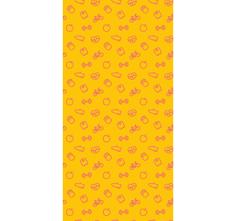 Papel tapiz cocina patrón de iconos de garabatos - TenVinilo