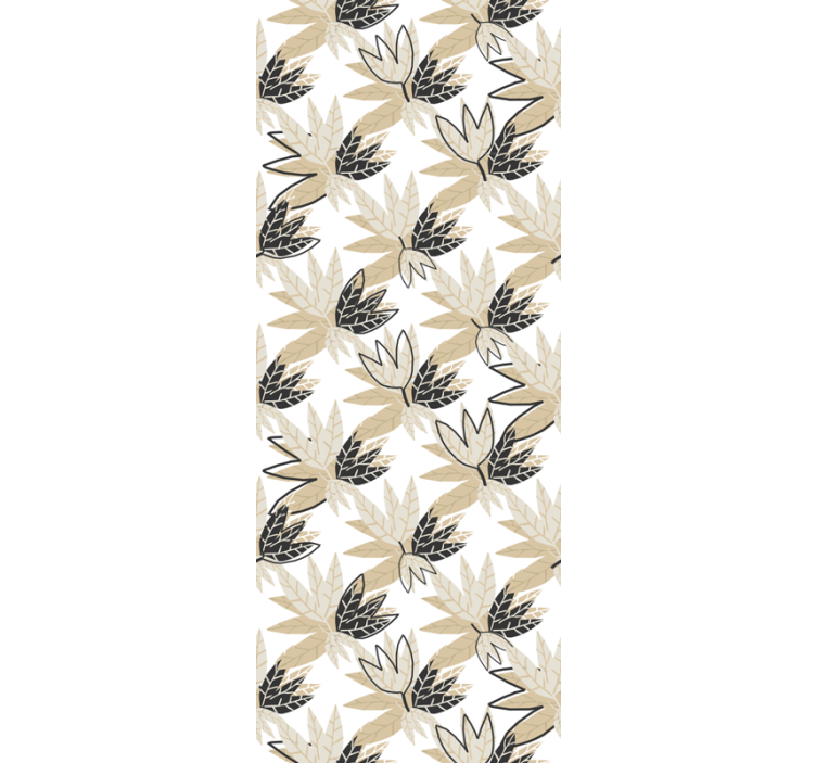 Papel tapiz hojas diseño botánico frondoso - TenVinilo