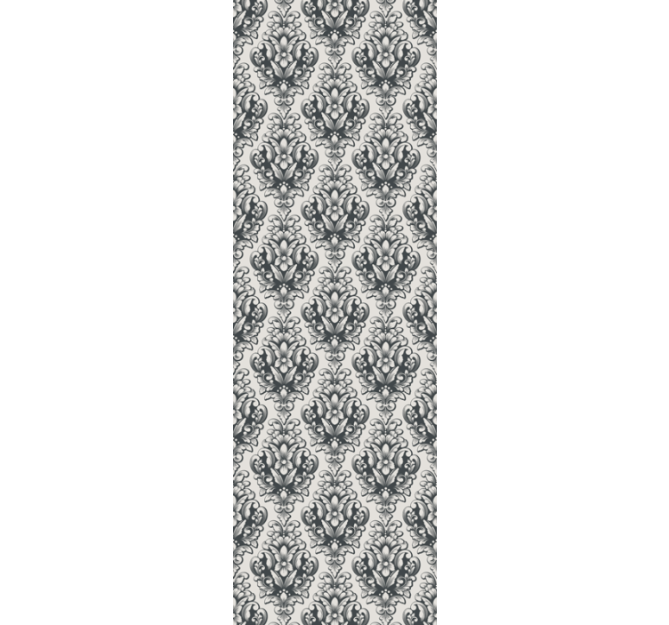 Papel tapiz barroco elegantes formas botánicas - TenVinilo