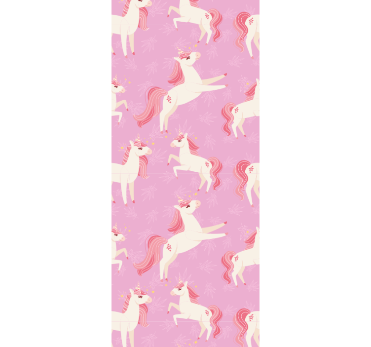 Papel tapiz animales unicornios bailando - TenVinilo