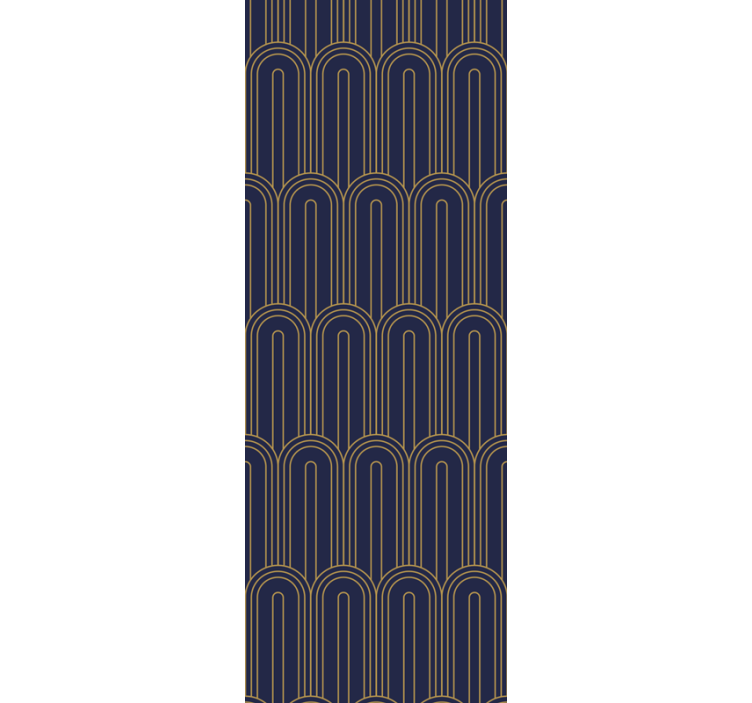 Papel pintado abstracto Formas púrpuras art-deco - TenVinilo