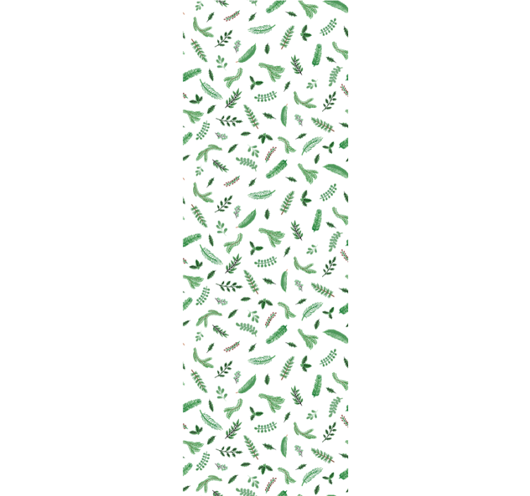 Papel tapiz navidad patrones de hojas festivas - TenVinilo