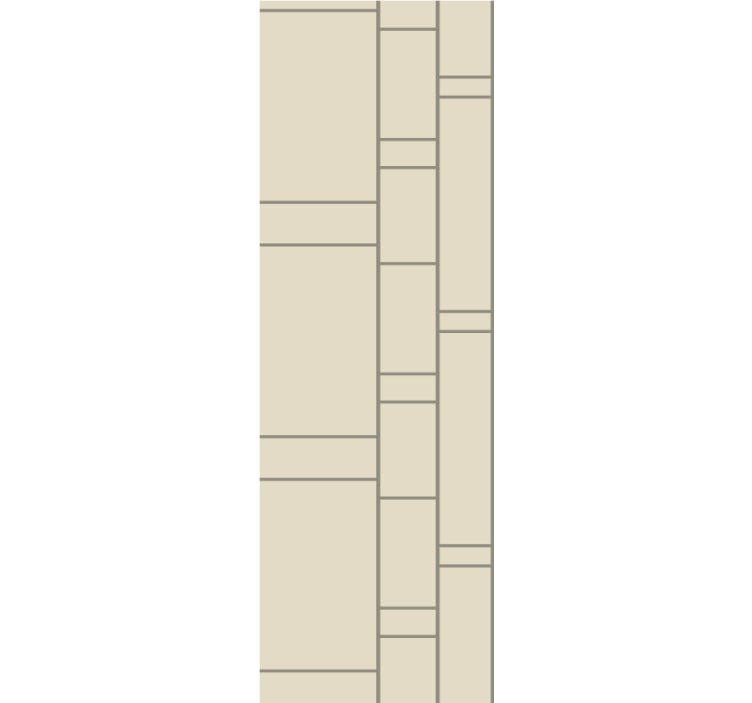 Papel pintado cuadros Patrón de cuadrados irregulares beige - TenVinilo