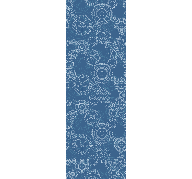 Papel tapiz 3D patrones de engranajes geométricos - TenVinilo