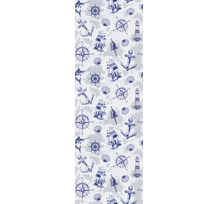 Papel tapiz ciudades elementos de temática náutica - TenVinilo