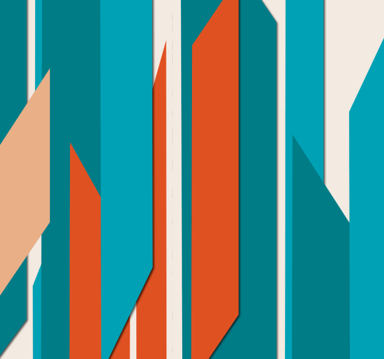 Papel tapiz geométrico diseño de pared geométrica - TenVinilo