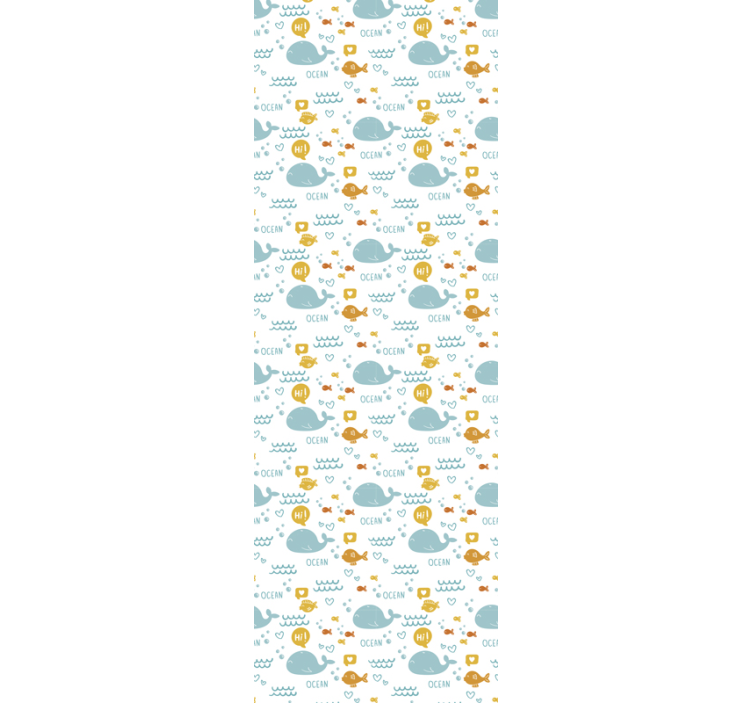 Papel pintado animal colorido y feliz océano - TenVinilo