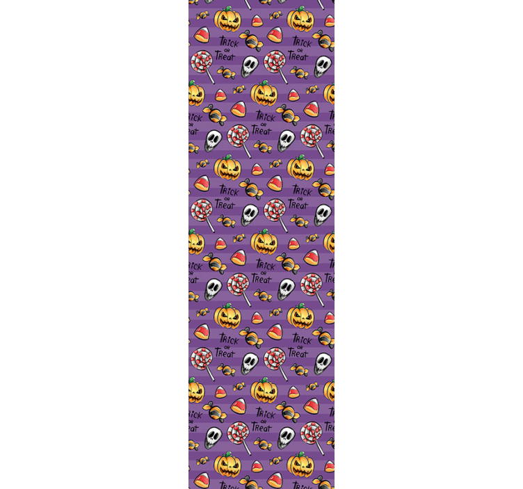 Papel tapiz Halloween tema de golosinas espeluznantes - TenVinilo