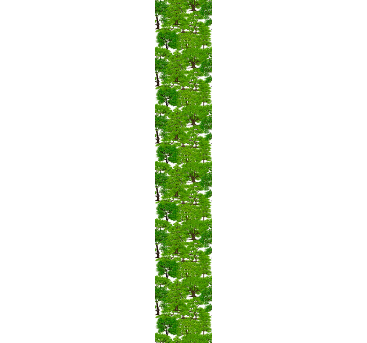 Papel tapiz árboles patrón de bosque realista - TenVinilo