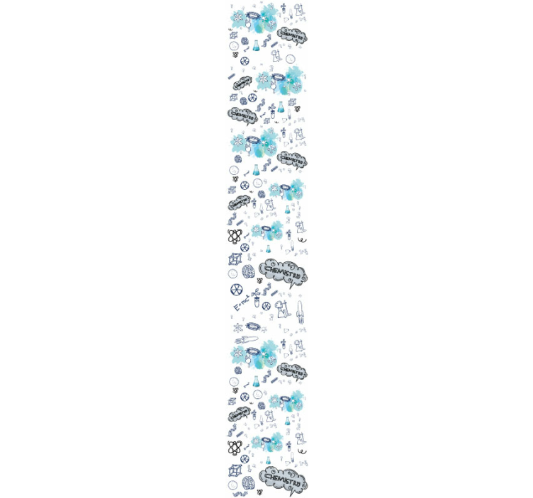 Papel tapiz ciudades diseño de elementos de química - TenVinilo