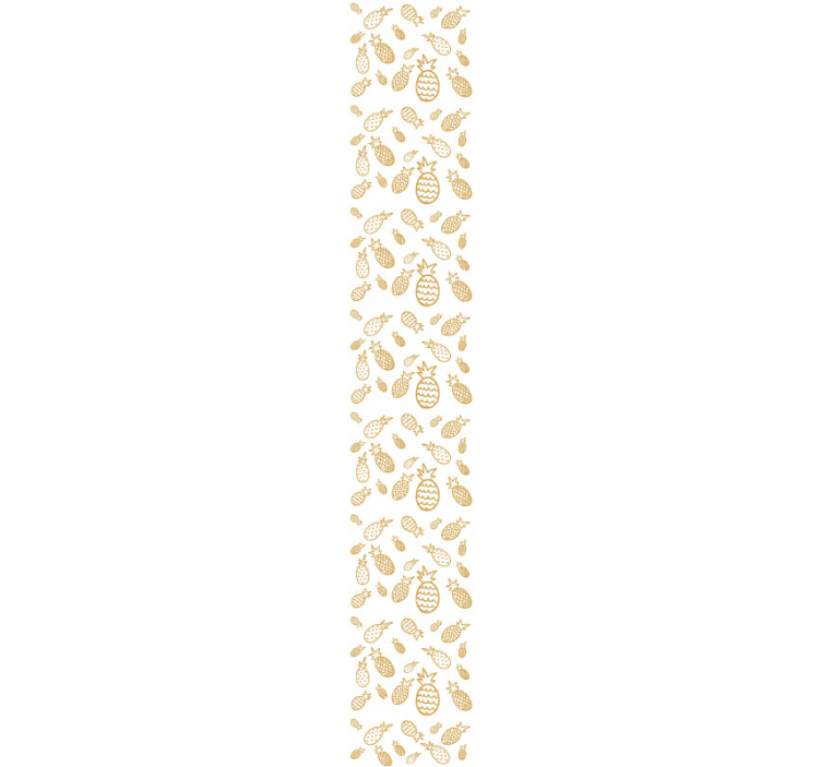 Papel pintado cocina patrón de piña - TenVinilo