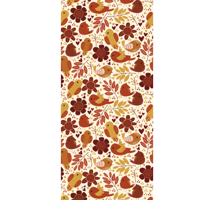 Papel tapiz hojas motivos botánicos - TenVinilo