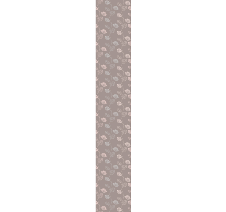 Papel tapiz flores diseño de contorno floral - TenVinilo