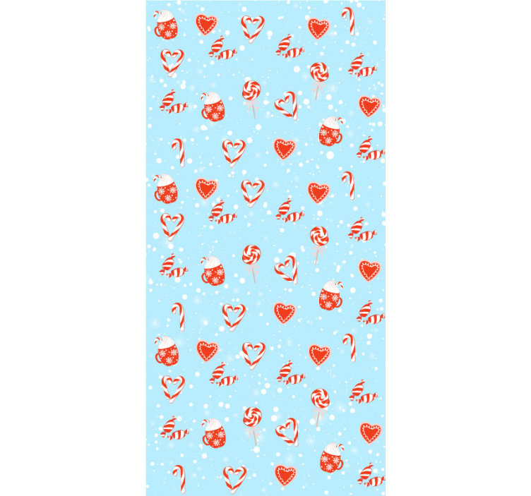 Papel tapiz navidad dulces festivos - TenVinilo