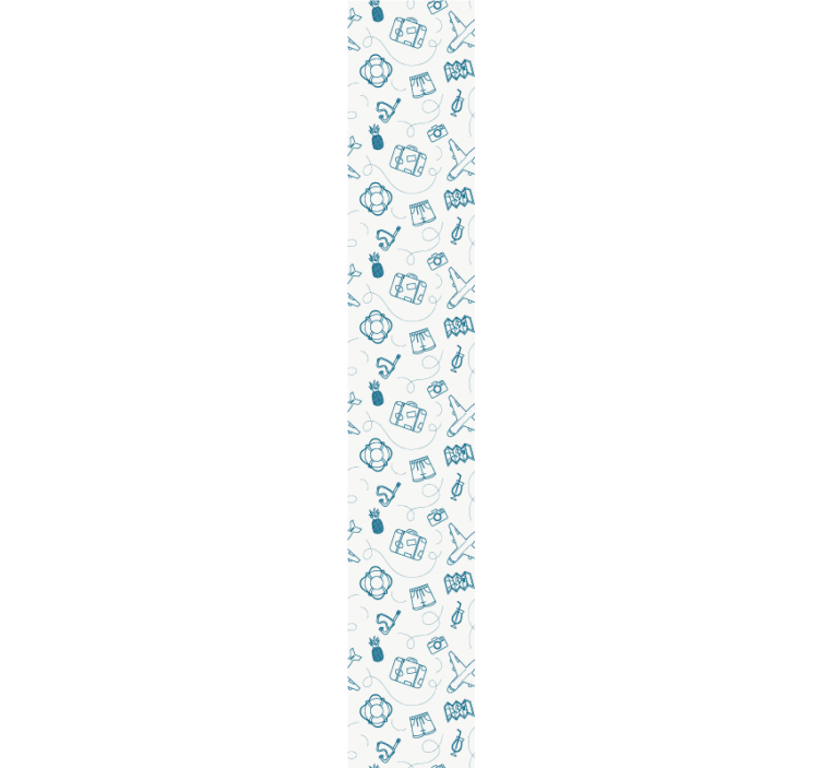 Papel tapiz infantil elementos de la temática de viajes - TenVinilo