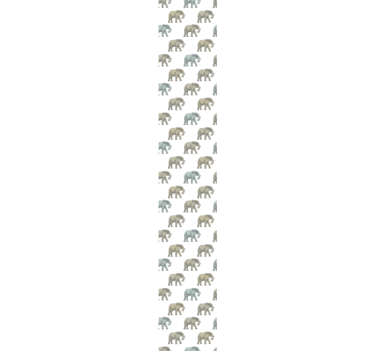 Papel pintado infantil patrón elefantes grises - TenVinilo