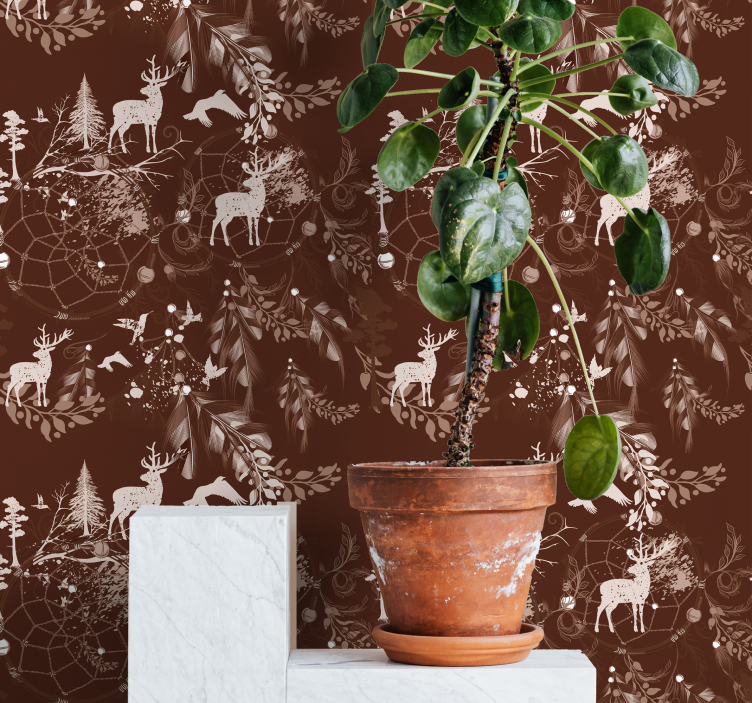 Papel tapiz animales criaturas del bosque - TenVinilo