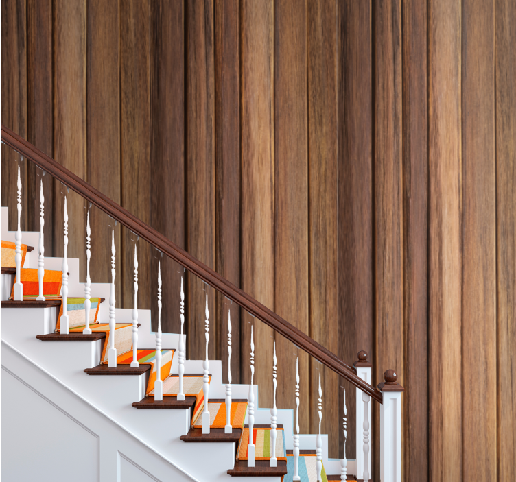 Papel pintado imitación madera envejecida - TenVinilo