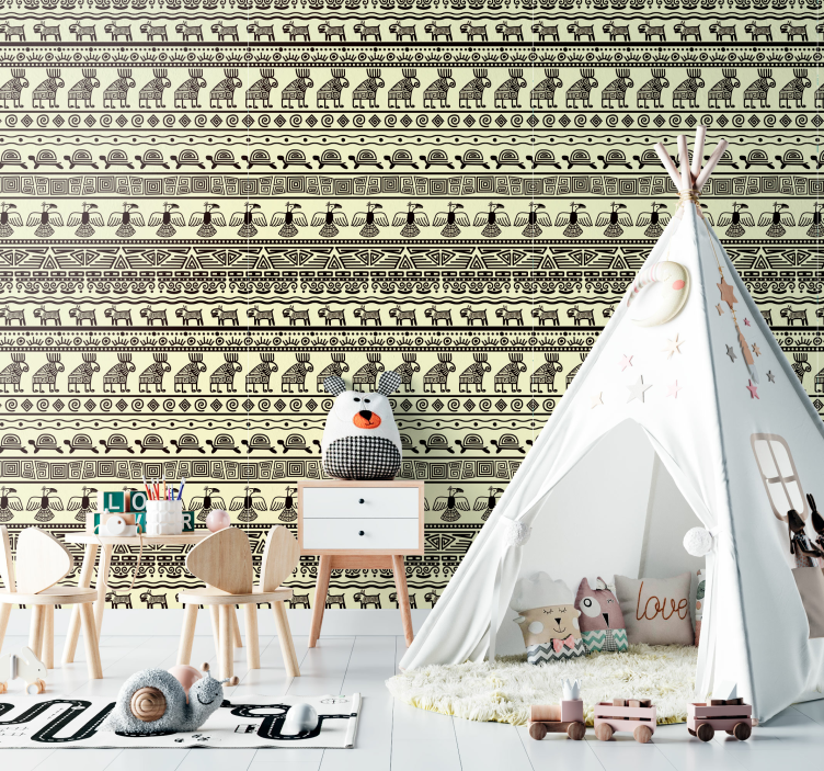 Papel tapiz animales elementos animales egipcios - TenVinilo