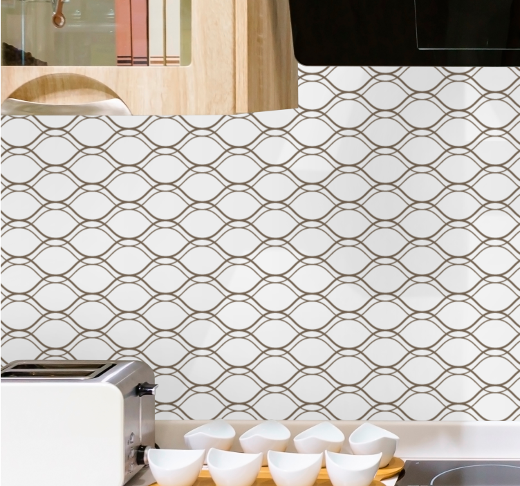 Papel tapiz rayas horizontales diseño elegante con estampado - TenVinilo