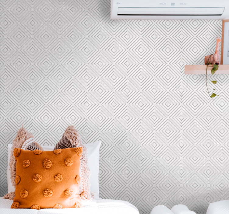 Papel tapiz geométrico forma geométrica de diamante - TenVinilo