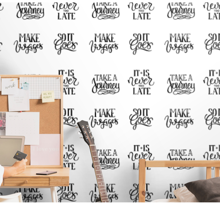 Papel tapiz letras citas motivacionales - TenVinilo