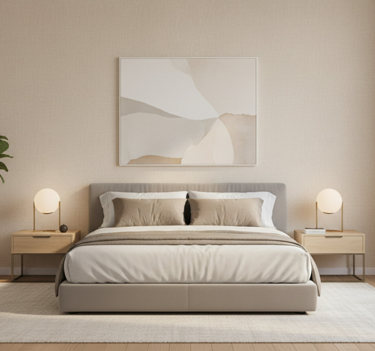 Papel tapiz textura líneas beige - TenVinilo