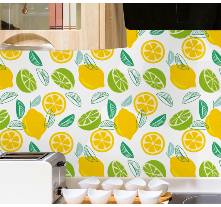 Papel pintado moderno Mitades de frutas cítricas - TenVinilo